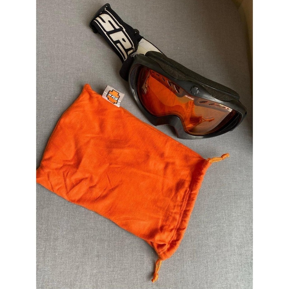 Spy + Ski Snowboard Goggles With Bag Unisex Adjustable
